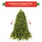 Costway 5ft Pre-lit PVC Christmas Fir Tree Hinged 8 Flash Modes